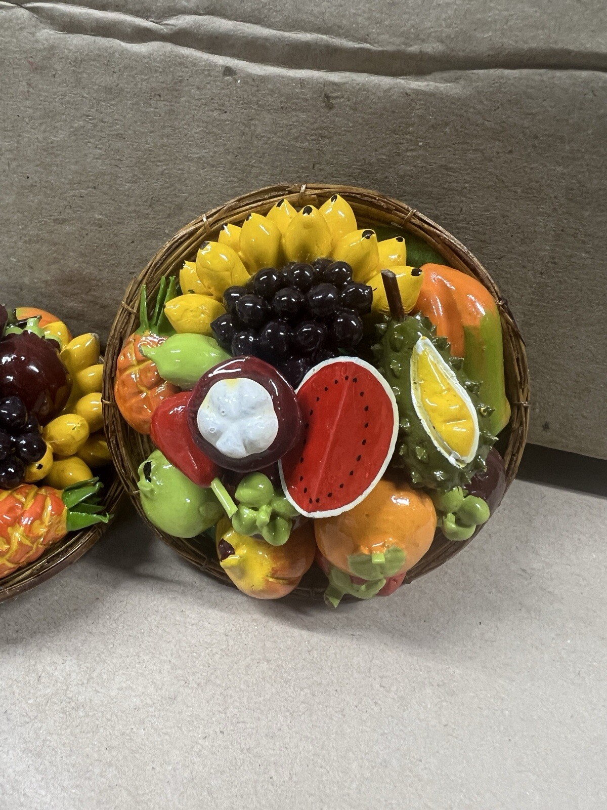 Stone the crows Miniature Exotic Fruit Basket decorative 