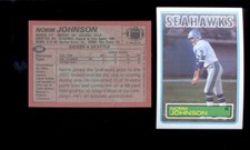  1983 Topps NORM JOHNSON Seattle Seahawks Rookie Card