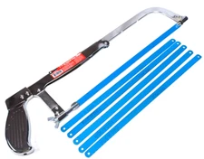 NEW ADJUSTABLE METAL HACKSAW WITH 5 EXTRA 12 " X 24 TOOTH BLADES ADJUST 8-12"