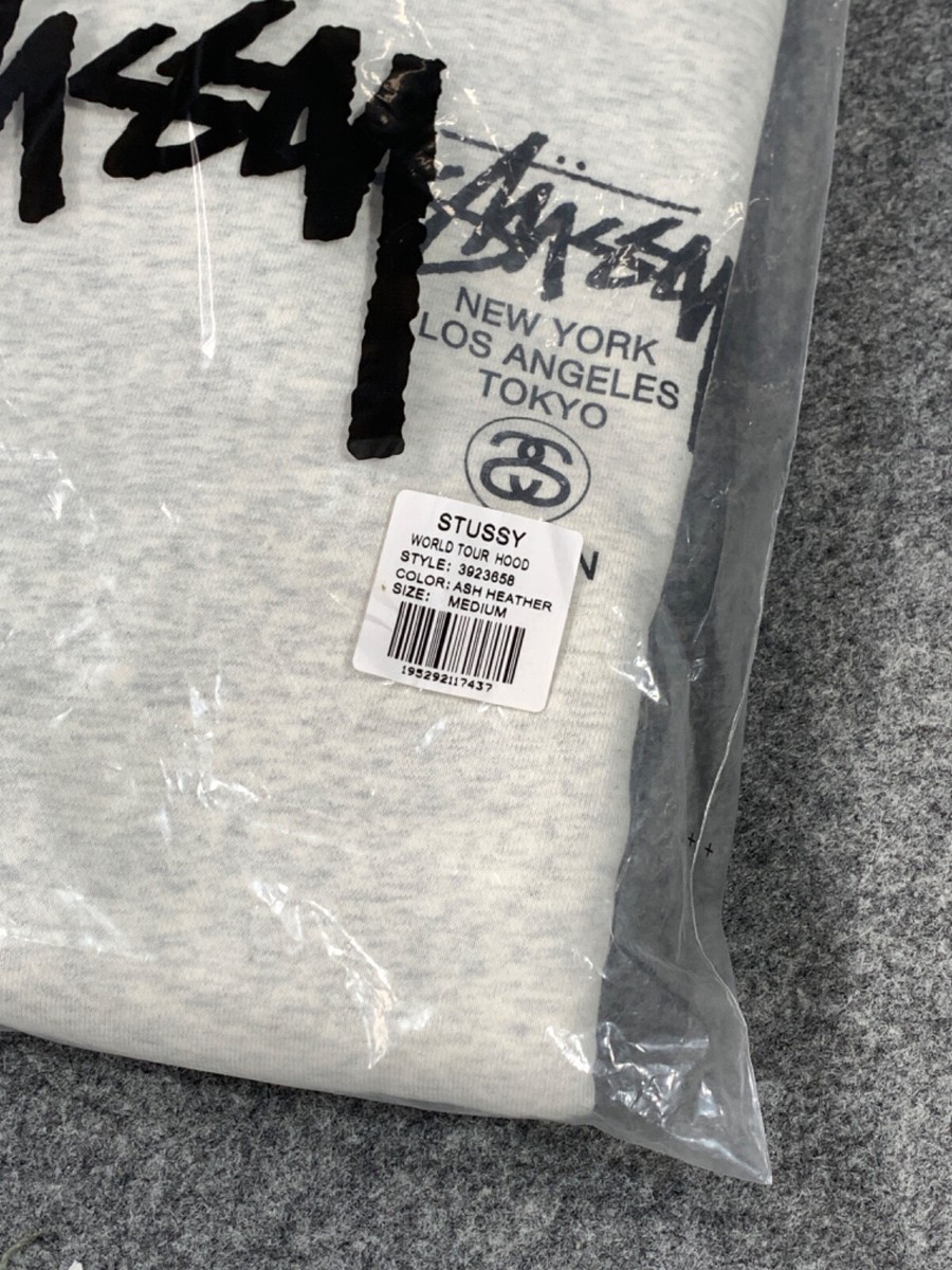 ★Stussy World Tour Hoodie Ash Heather 2023★ s-l1200.jpg