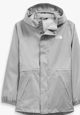 The North Face Girls DryVent Mountain Snapper Parka, Meld Grey XL 18 