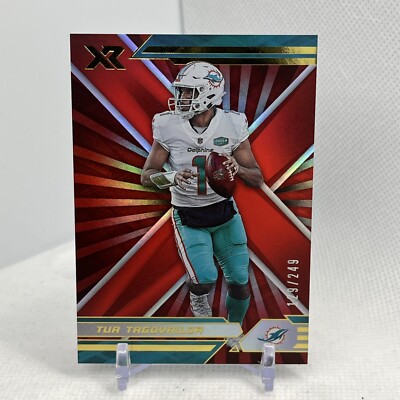 2021 Tua Tagovailoa XR Red SSP /249 No. 61 Miami Dolphins