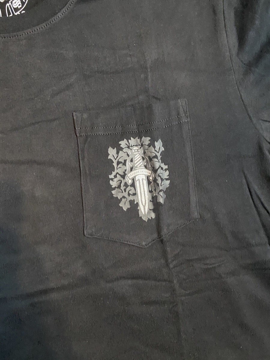 Chrome Hearts Classic Dagger Pocket Tee T-Shirt Gray/Black