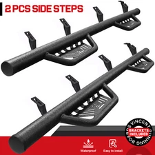 Drop Down Nerf Bar BOZ FOR 24-26 Toyota Tacoma Double/Crew Cab BLK Running Board