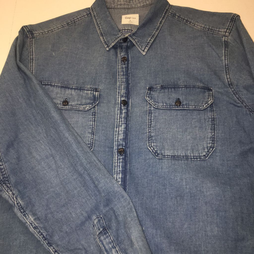 Gap Men's Long Sleeve Button-Down Denim 