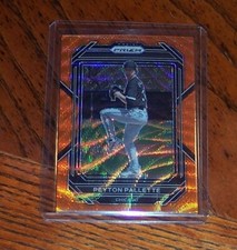 2023 Panini Prizm Peyton Pallette Orange Wave SN 14/50 #100 Rookie