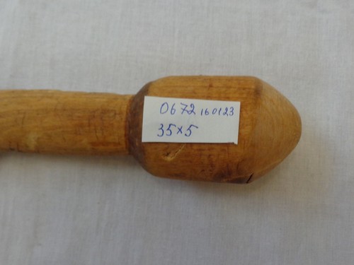 Antique Wood Pestle Vtg Primitive Home Kitchen Mortar Food Grinding Tool Ukraine - Picture 7 of 7