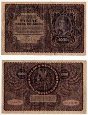 POLAND 100 Zloych (23-09-1919) Pick 26, Fine