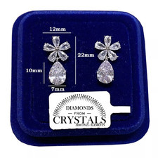 Orecchini Pendenti A Goccia URONE In Argento 925 E Cristallo – Regalo Donna In Elegante Confezione