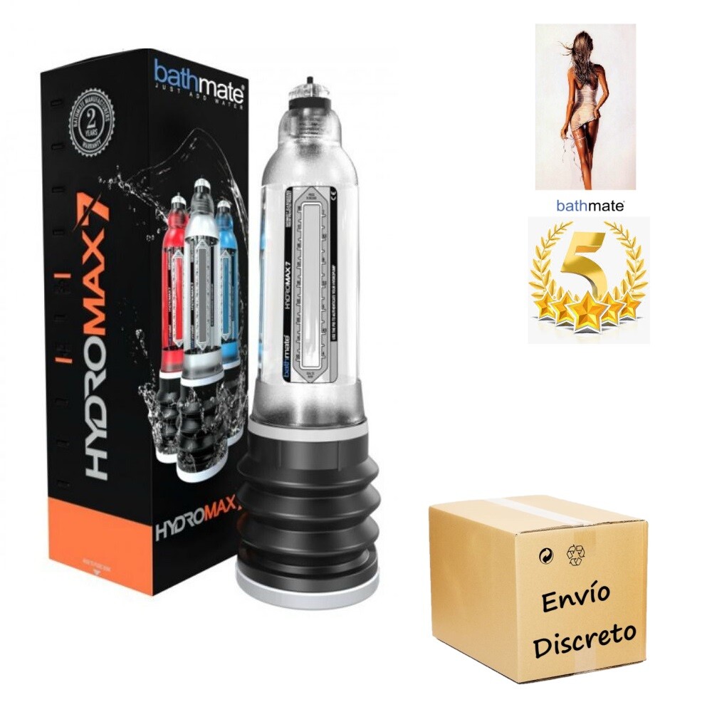 Alargador De Pene Bathmate Hydromax 7 X30 Transparente
