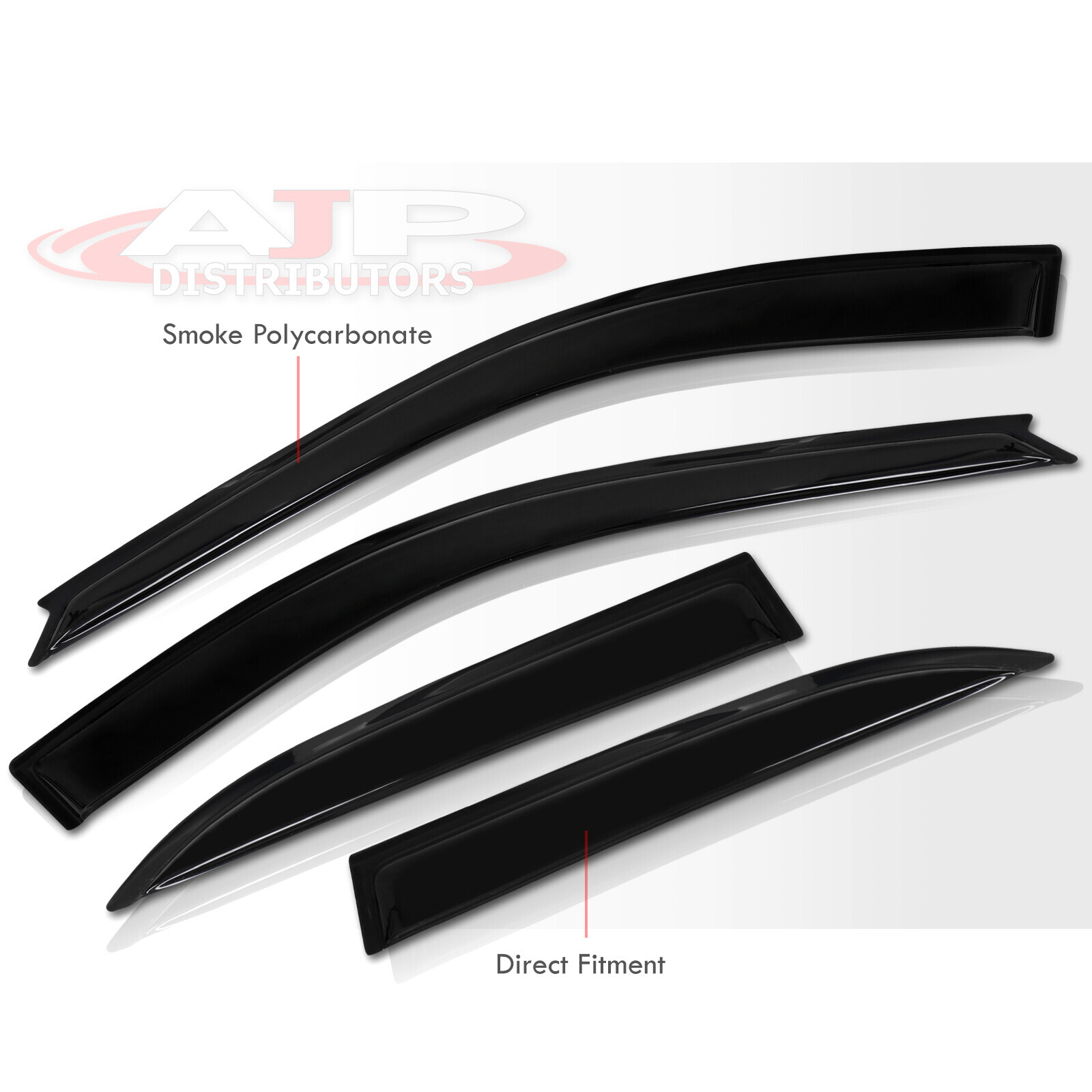 Tape On Window Visors Vent Sun Rain Deflectors For 1997-2001 Toyota Camry XV20