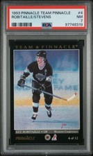 1993 Team Pinnacle Luc ROBITAILLE Kevin STEVENS Insert # 4 PSA 7 Pop 1 Highest