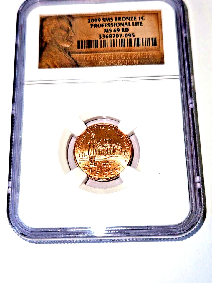 2009 Lincoln Cent SMS Bronze Professional Life NGC MS69 RD! - Image 3 of 4