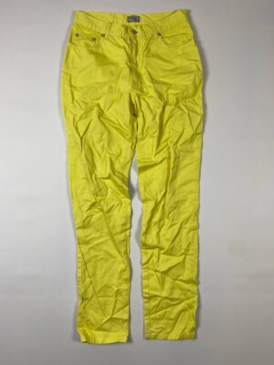 VERSACE CLASIIC V2 Yellow Denim Straight Jeans Size 30 / W 28