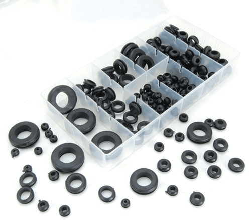 180 pc Rubber Grommet Assortment Kit Set Firewall Hole Electrical Wiring Gasket - Picture 9 of 12