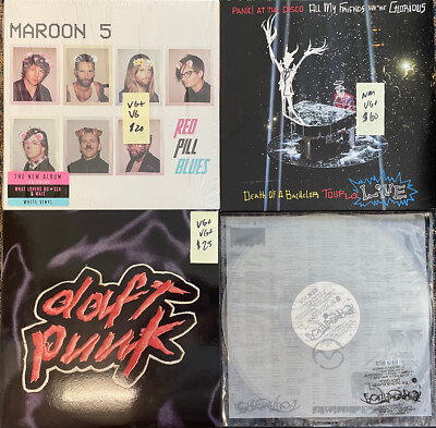 You pick - Amy Winehouse, Panic!,  Gaga, Maroon 5 Vinyl LP - Multiple Titles