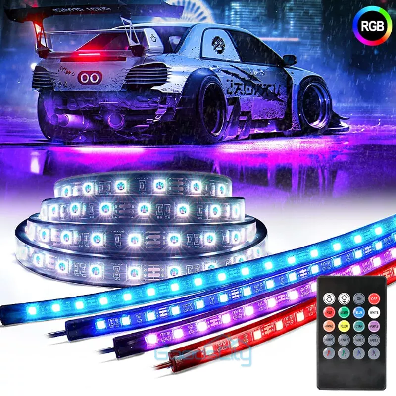 Accesorios Autos Luces LED Para Carro Coche exterior De Colores Decorativas  RGB