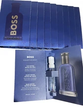 HUGO BOSS BOTTLED INFINITE EDP FOR HIM , LOT OF 10 , 0 04 OZ EACH