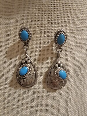 St.SIL mark sterling silver  earring