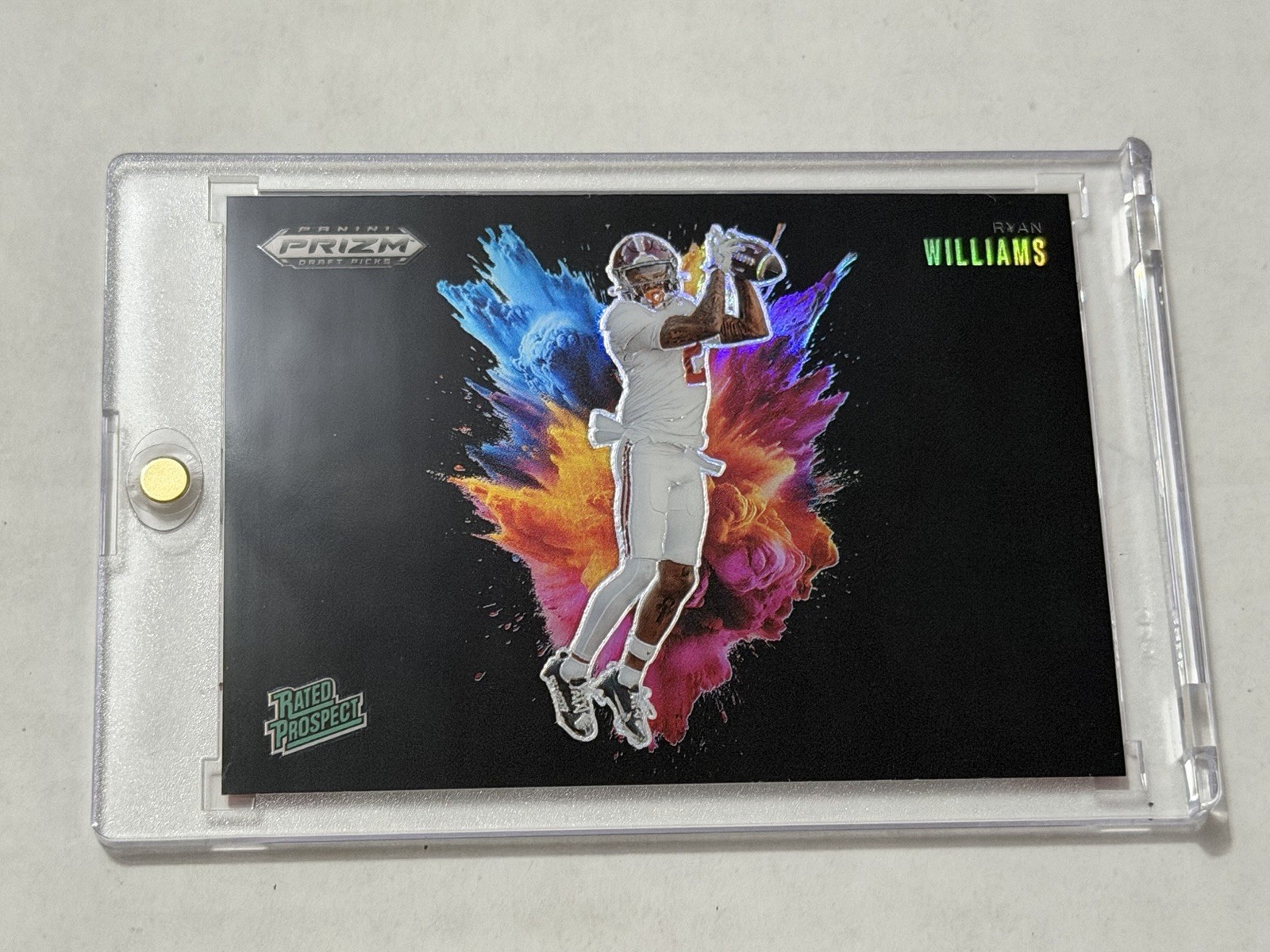 2025 Panini Prizm Draft Ryan Williams #5 Black Color Blast Rated Prospect G5