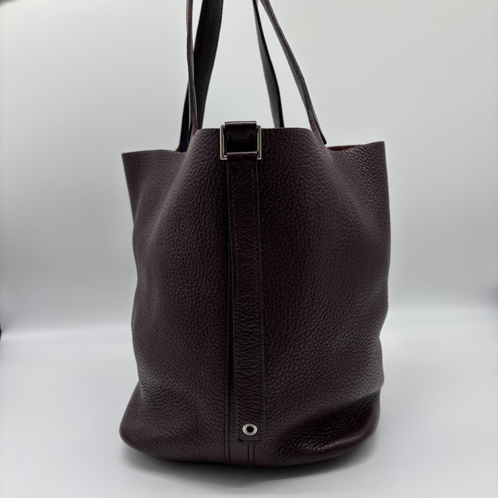 Picotin Taurillon Clemence Chocolate Handbag - ## image 5