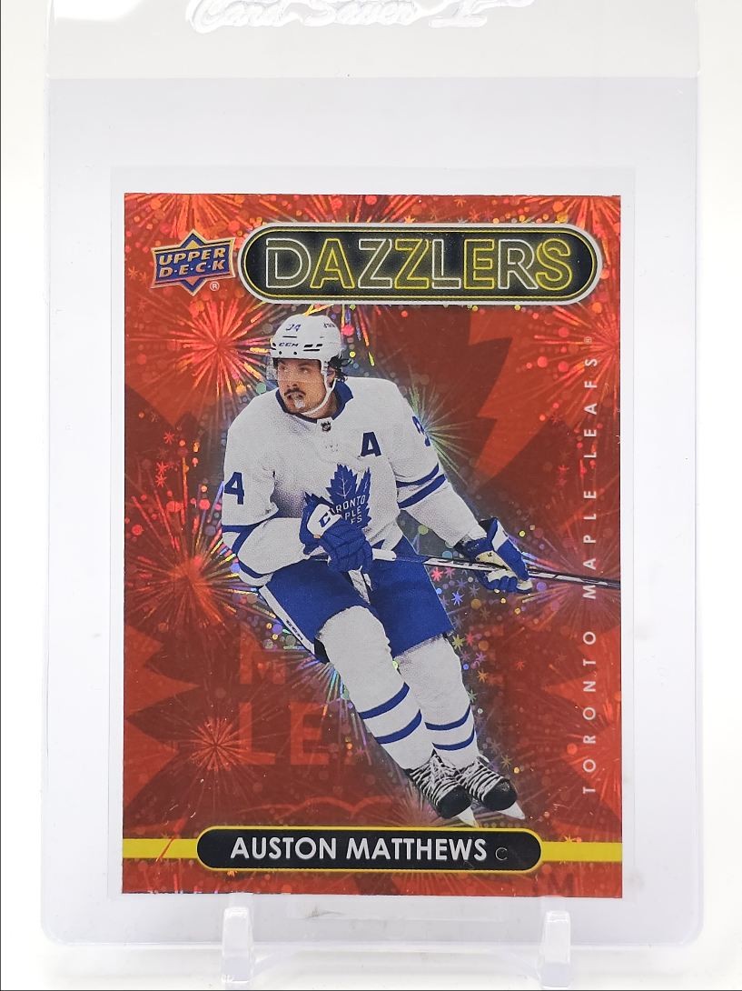 AUSTON MATTHEWS 2021-22 UPPER DECK SERIES 2 DAZZLERS RED Q0M-540