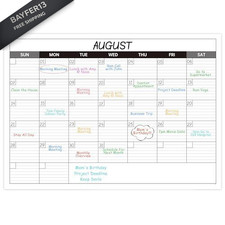 Large Dry Erase Calendar for Wall - Undated 1 Month Big 40" x 30"
