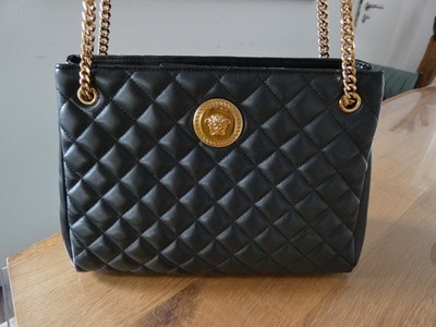 Versace Handtasche La Medusa Large Tote Quilted - Lammleder - Full Set - schwarz