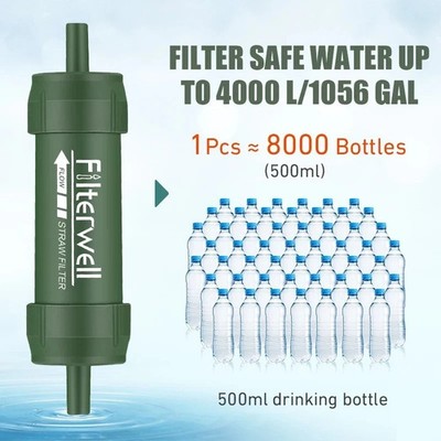Purifier Mini Water Filter Straw Mini Drinking Water Filtering Straw Outdoor
