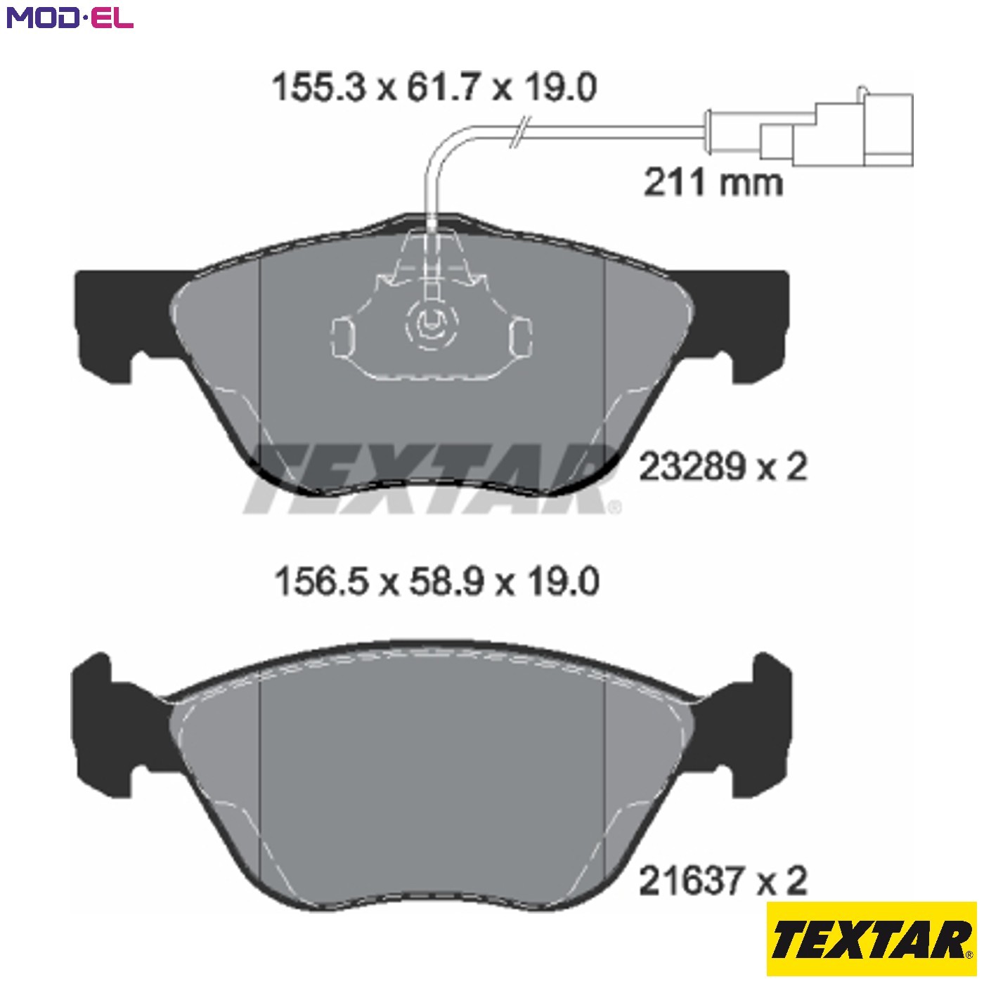 BRAKE PAD SET DISC BRAKE 2328902 FOR ALFA ROMEO FIAT LANCIA KAPPA/SW DELTA/Mk