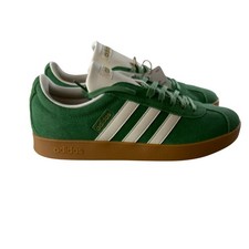 Adidas VL Court 2.0 Suede Green Gum Sole Sneakers Mens 8.5 Womens 9.5 NWB