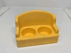 Vintage Fisher Price little people yellow 2-seat living room sofa/couch