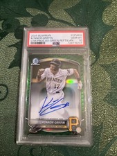 2025 Bowman -  Prospect Autographs Konnor Griffin Green Reptilian Refractor /99
