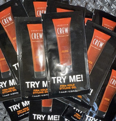 American Crew Firm Hold Styling Gel For Men, 7.4 mL /0.25 Fl Oz, Lot Of 25, New