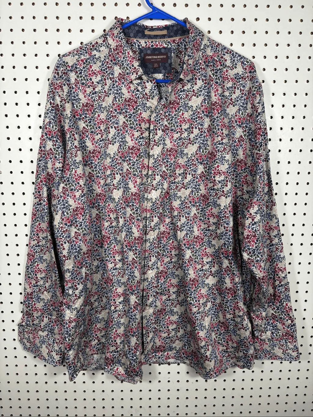 Johnston & Murphy floral print button down shirt size XXL
