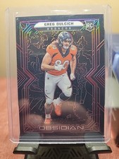 2022 Panini Obsidian Rookies Greg Dulcich /10 Broncos