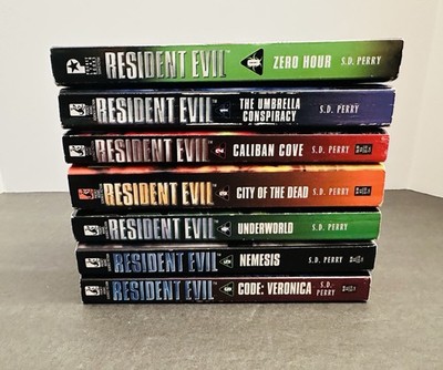 Resident Evil Books 0-6 - S.D. Perry Paperback Lot 7 Books Complete Series Set