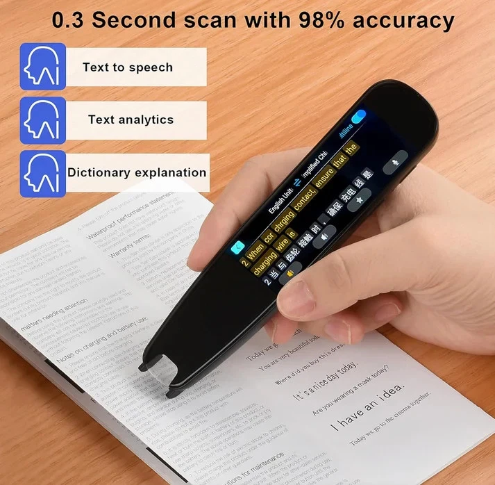 Scan Reader Pen for Portable Two-Way Instant Translator Pen,Smart Scan Reading P - Image 3 of 3