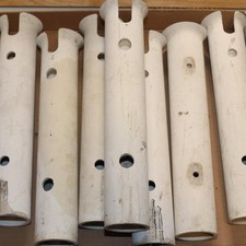 Lot of 8 Fishing Rod Pole Holder to Mount in Boat  11" Long  No Hardware