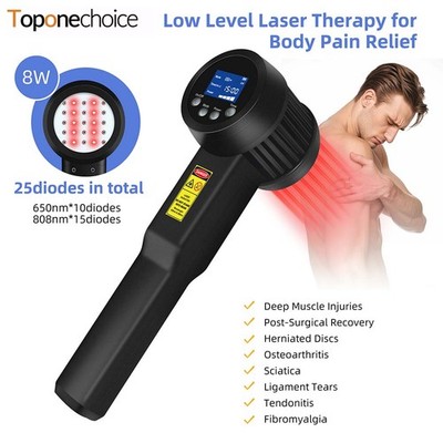 Non-Invasive Cold Laser Device Dual Wavelength for Chronic Pain Injury Recovery