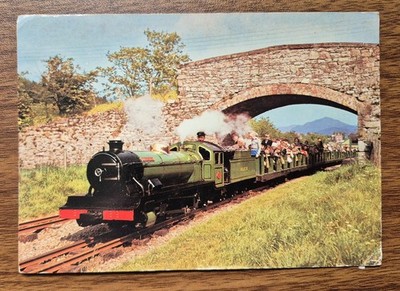 Ravenglass Eskdale Railway, River Irton Rd, Bahnhof Dampfzug Vintage Postkarte