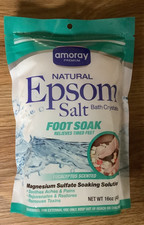 Epsom Salt Foot Soak Natural Bath Crystals Eucalyptus Scented - 16 Oz