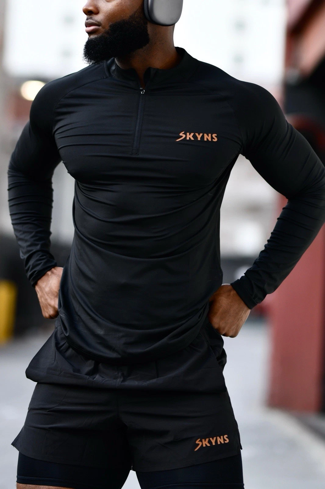 SKYNS AESTHETICM1 Quarter Zip Long Sleeve Size Large