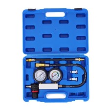 Cylinder Leak Down Tester Kit Dual Pressure Gauges For Gasoline Vehicles Blue Cylinder Leak Down Tester Kit Dual Pressure Gauges For Gasoline Vehicles Blue