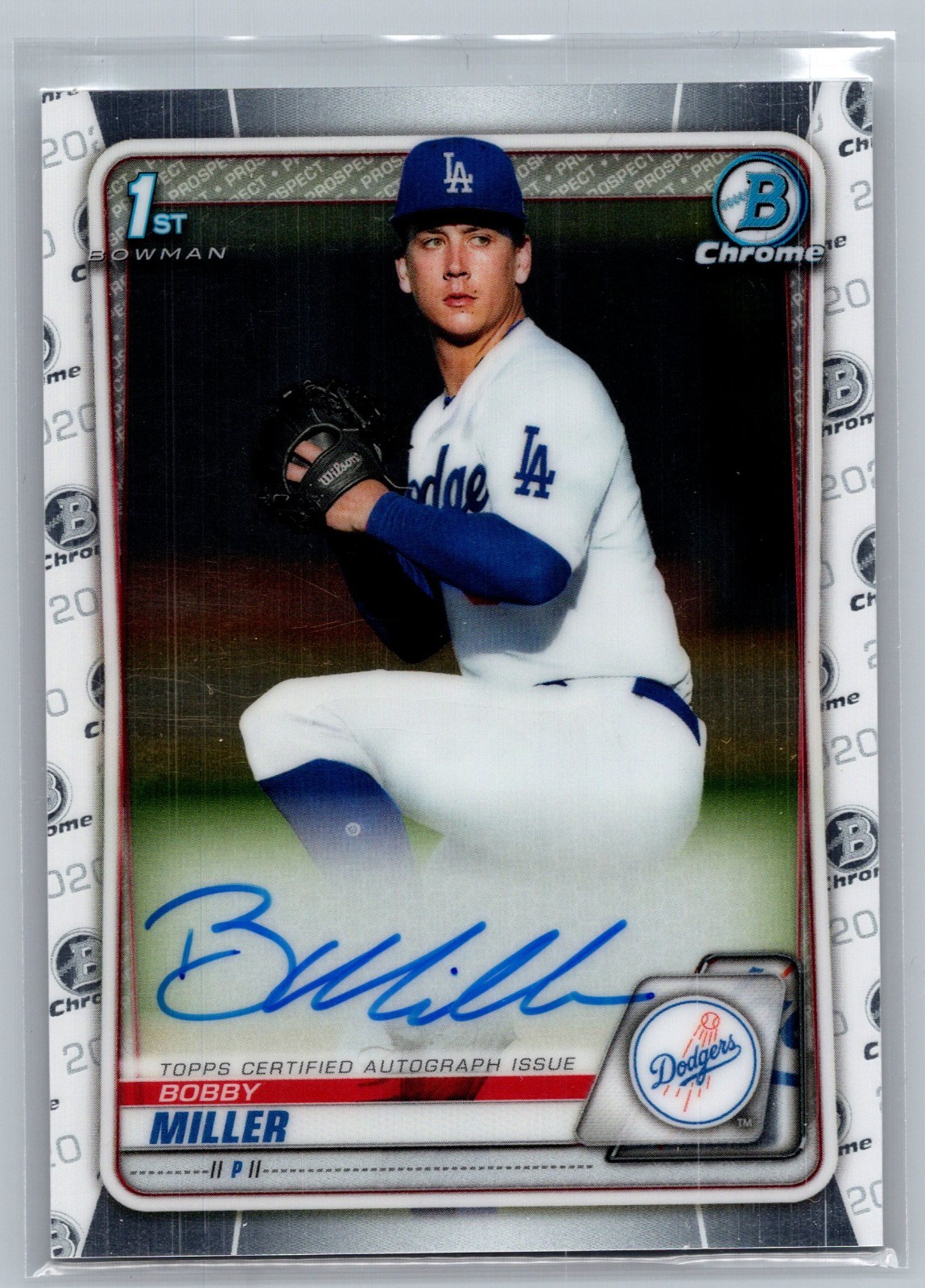 2020 Bowman Chrome Draft 1st Bobby Miller #BD-BM AUTO