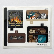 LEGO STICKER SHEET 76428 Hagrid's Hut An Unexpected Visit Harry Potter Decals