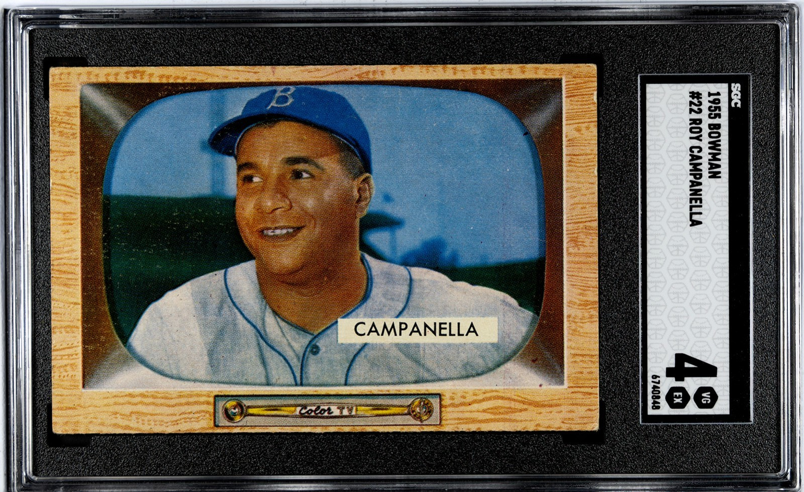 1955 Bowman #22 Roy Campanella SGC 4 VG-EX Dodgers HOF