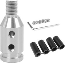 Car Shift Adapter - Aluminum Alloy M12x1.25 Gear Shift Knob Adapter for Silver