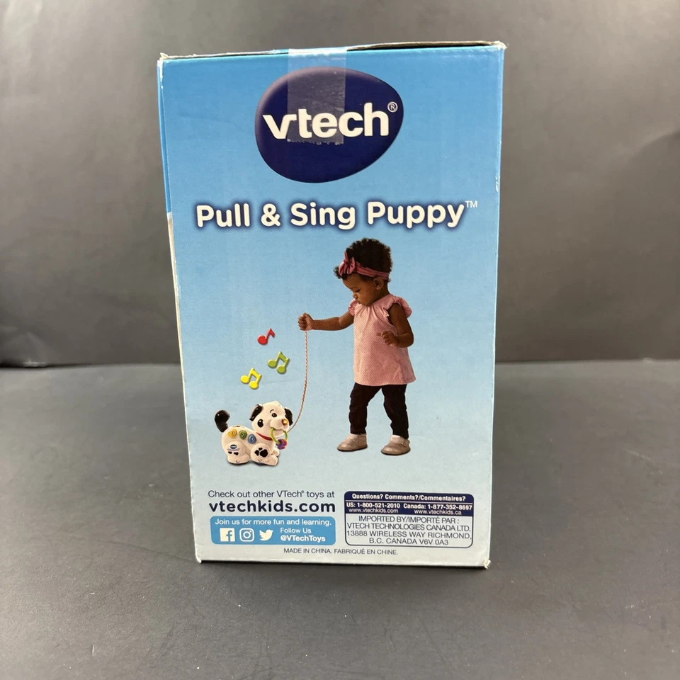 New Vtech Pull And Sing Puppy NIB Interactive Kids Baby Toddler Toy 6-36mos - Image 3 of 4
