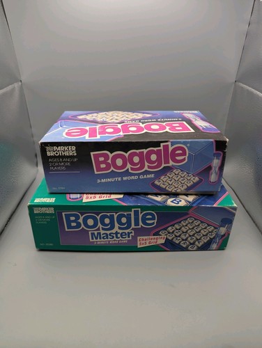 Boggle 4x4 & Boggle Master Big 5X5 Challenging Grid - Parker Brothers Bundle - Picture 5 of 8